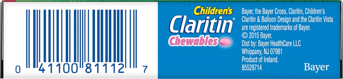 slide 3 of 7, Claritin Bubble Gum Child Chew Tabs, 10 ct