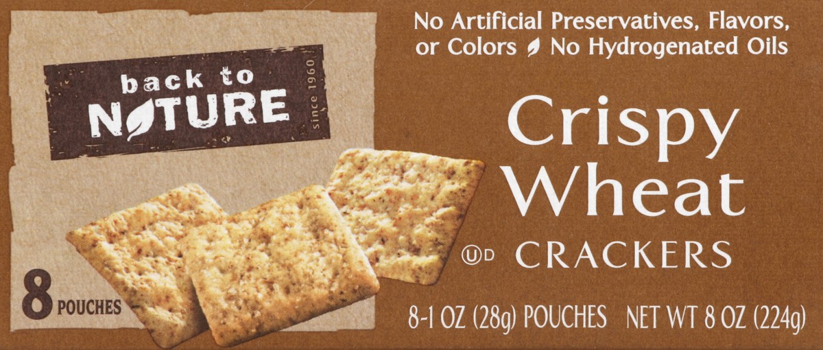 slide 3 of 6, Back to Nature Crackers Crispy Wheat, 8 oz