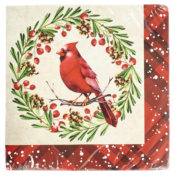 slide 1 of 1, Creative Converting Traditional Cardinal Luncheon Napkin, 20 ct