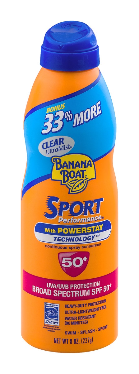 slide 1 of 1, Banana Boat Ultra Sport Sunscreen Spray - SPF 50 - 8oz, 50 x 8 oz