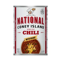 National Coney Island Chili With Beans 15 oz Can