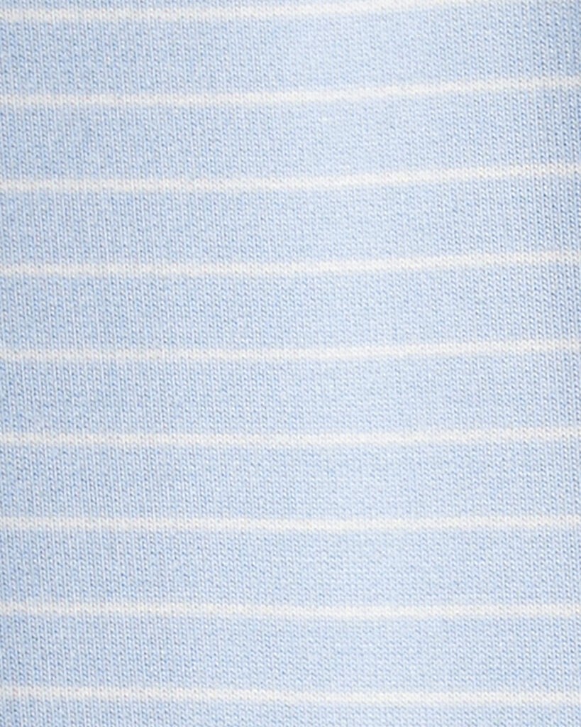 slide 2 of 3, Carter's Baby Boy PurelySoft Long-Sleeve Jumpsuit - Blue Blue 24M, 1 ct