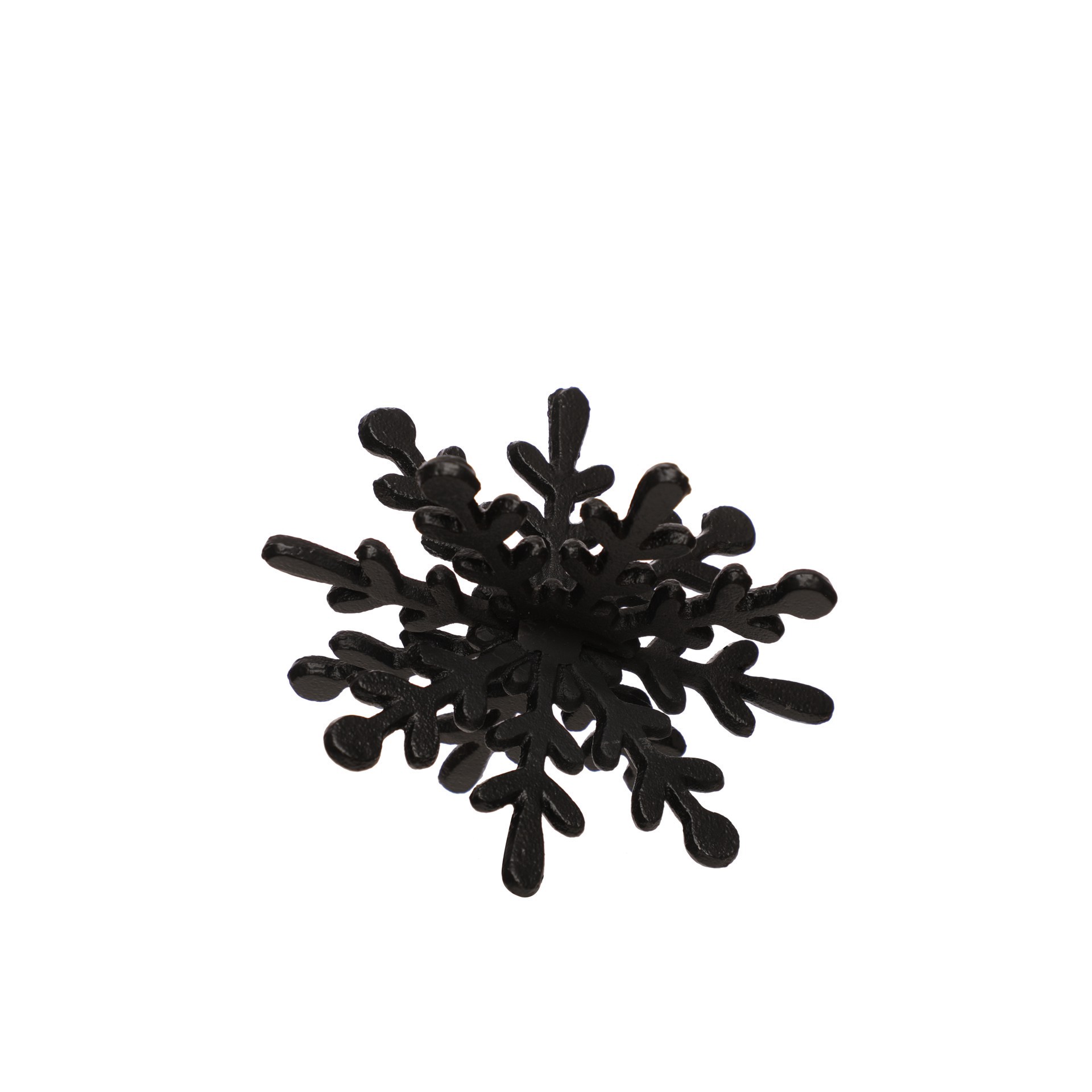 slide 3 of 3, 5.5" Black Snowflake Tabletop Decor By Ashland, 4.5 in x 5.5 in x 3.875 in