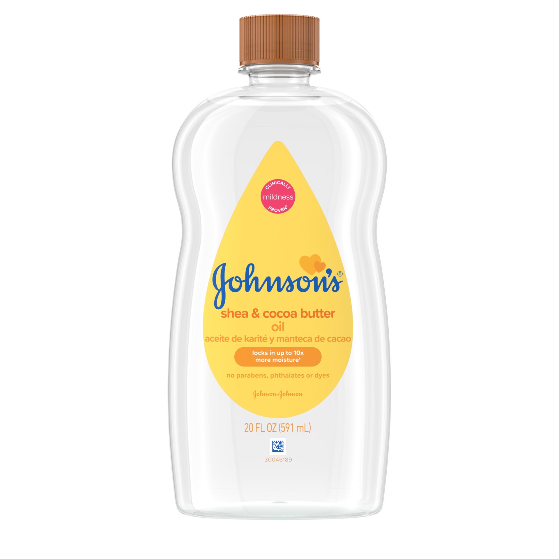 slide 1 of 7, Johnson's Baby Oil Shea & Cocoa Butter, 20 fl oz