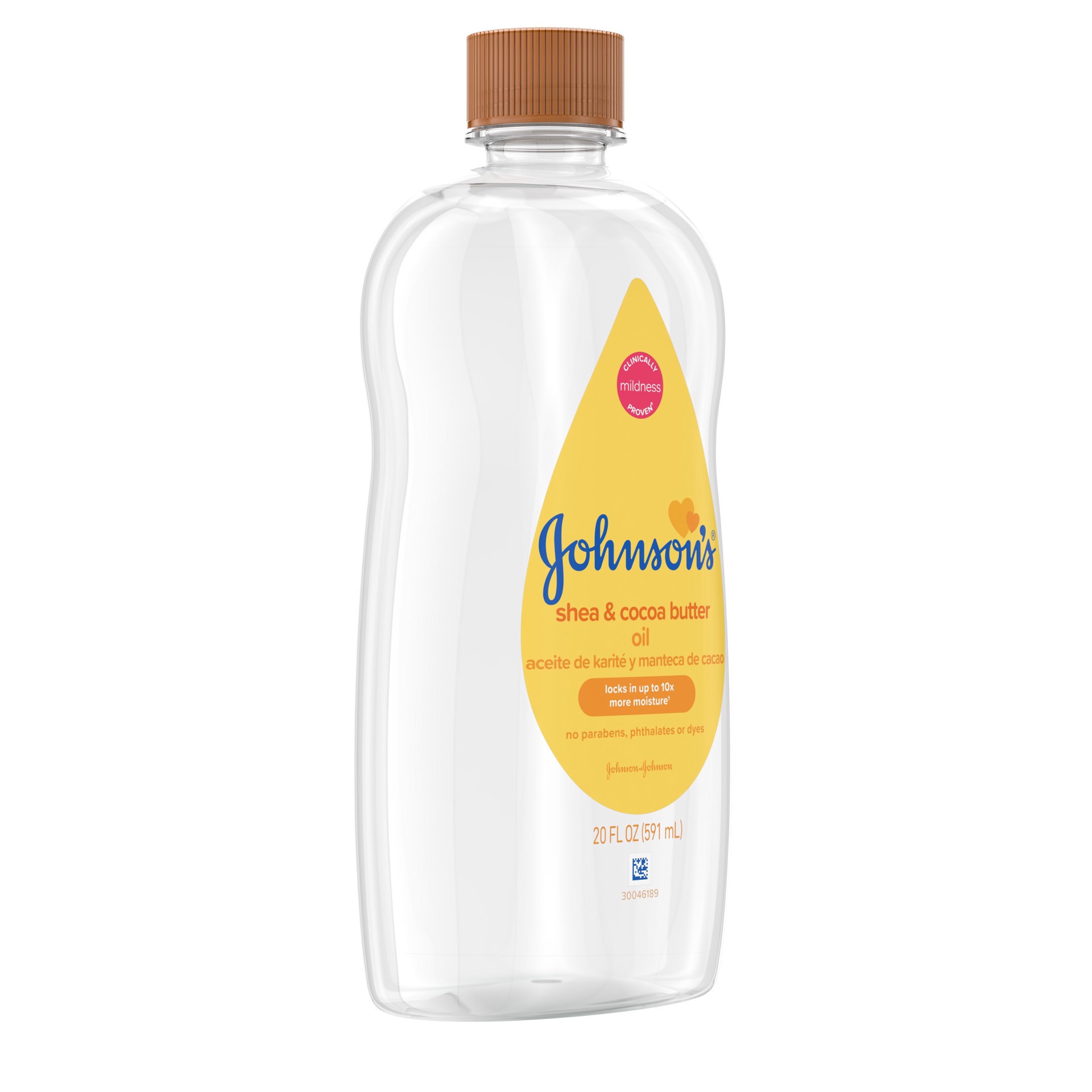 slide 6 of 7, Johnson's Baby Oil Shea & Cocoa Butter, 20 fl oz