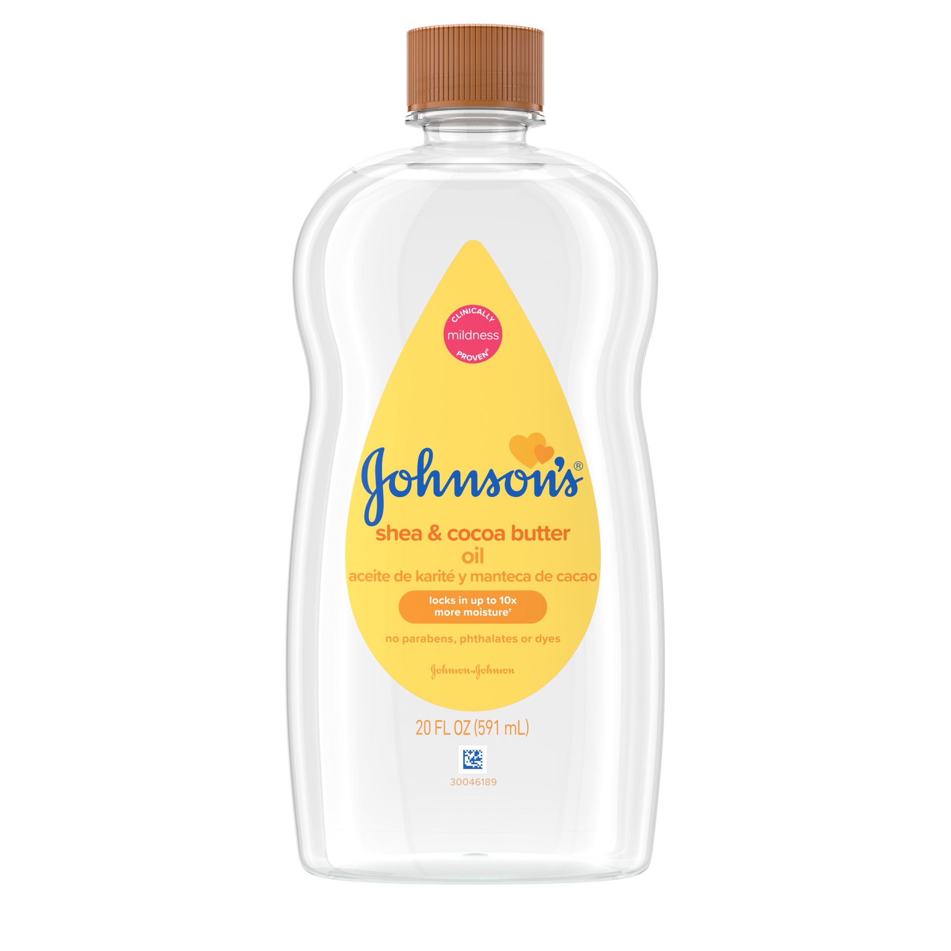 slide 7 of 7, Johnson's Baby Oil Shea & Cocoa Butter, 20 fl oz