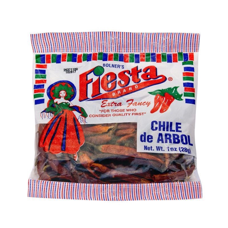 slide 1 of 3, Fiesta Chile de Arbol 1 oz, 1 oz