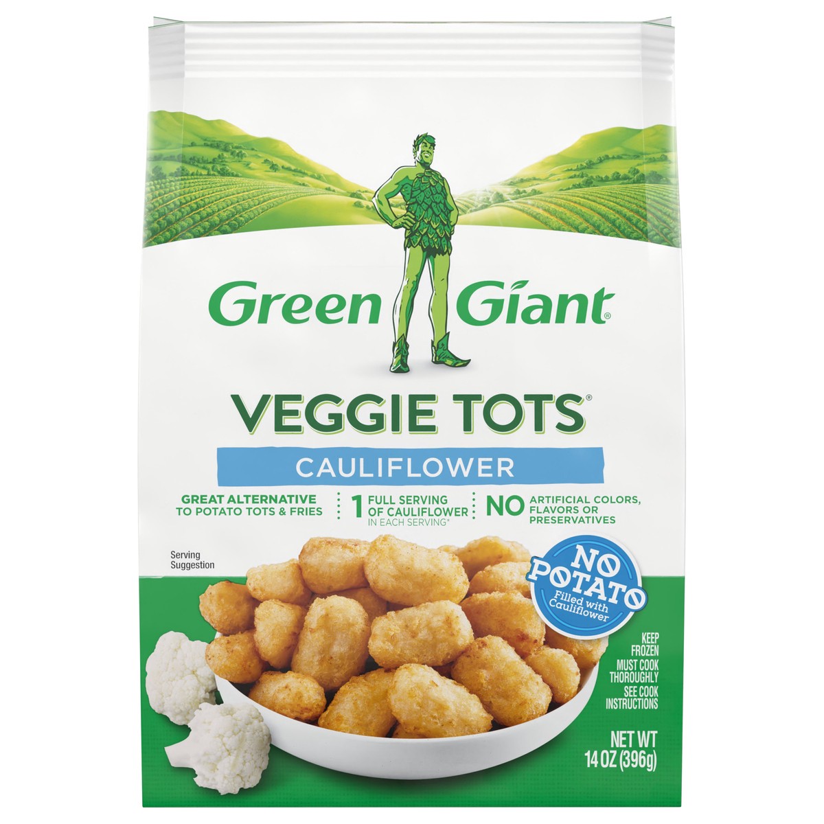 slide 1 of 9, Green Giant Cauliflower Veggie Tots, 16 oz