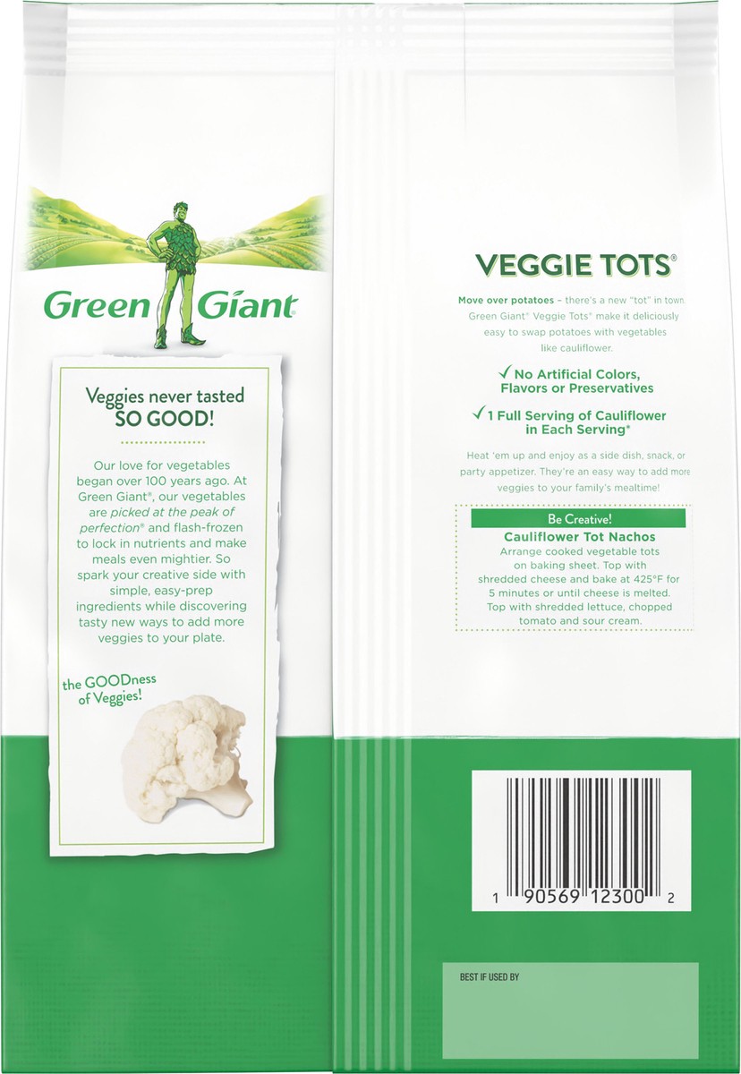 slide 5 of 9, Green Giant Cauliflower Veggie Tots, 16 oz