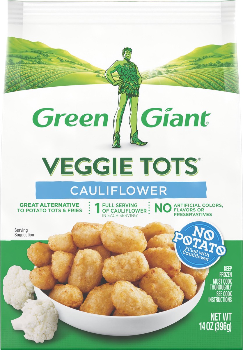 slide 6 of 9, Green Giant Cauliflower Veggie Tots, 16 oz