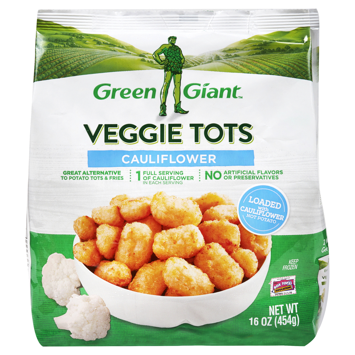 slide 1 of 6, Green Giant Cauliflower Veggie Tots, 16 oz