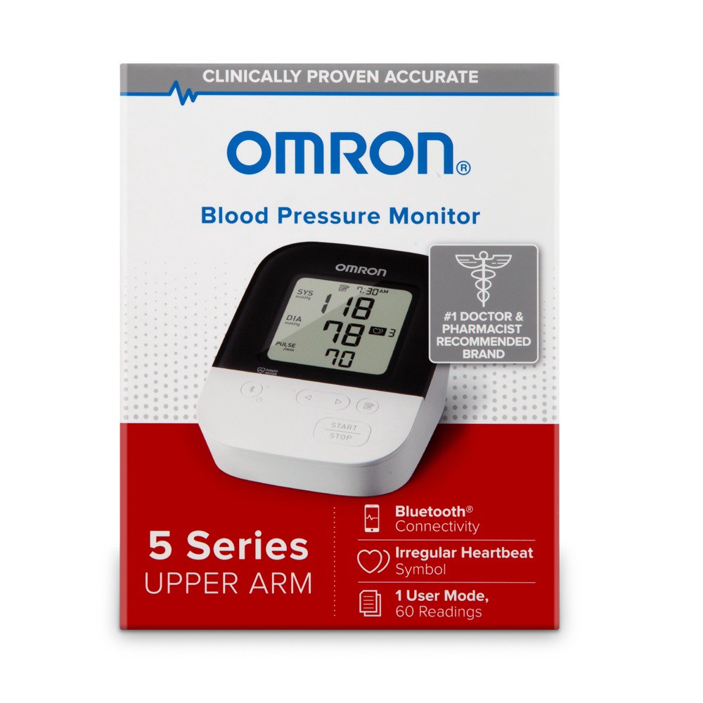 slide 1 of 4, Omron Healthcare Inc. Blood Pressure Monitor Upper Arm 5 Series, 1 ct