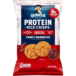 Quaker Tangy BBQ Flavor Protein Rice Crisps, 2.6 oz