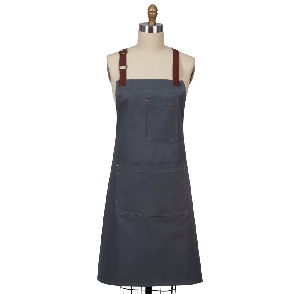 slide 1 of 1, Dash of That Cotton Chef Apron - Gray, 1 ct