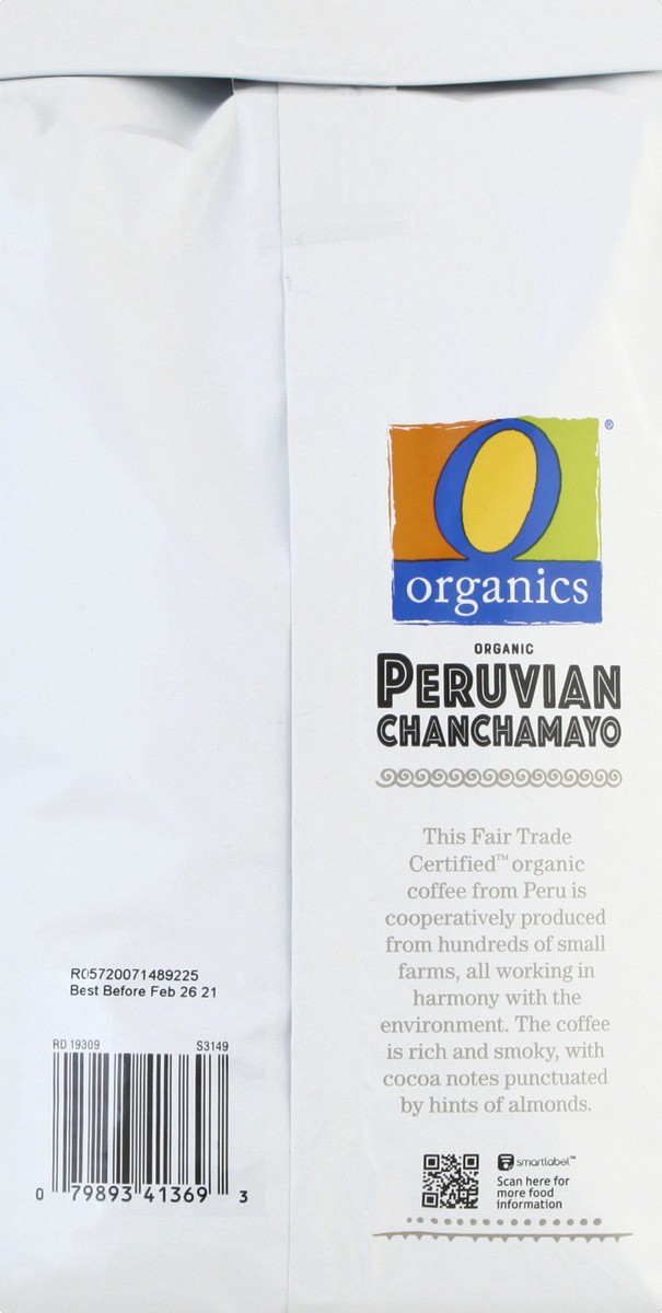 slide 4 of 7, O Organics Coffee Whole Beans Dark Roast Peruvian Chanchamayo - 26 Oz, 26 oz