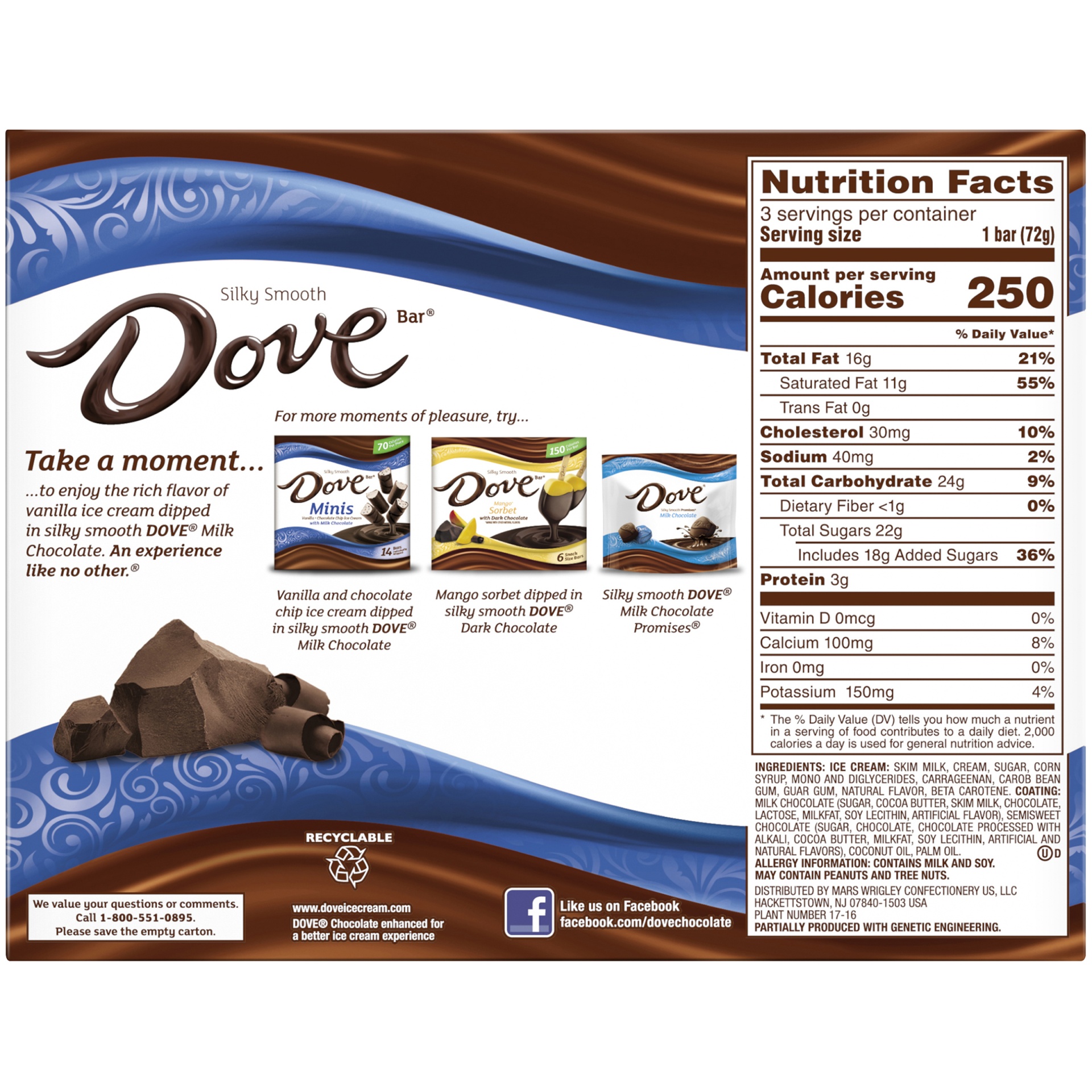 Dove Vanilla & Milk Chocolate Ice Cream Bars 8.67 fl oz | Shipt