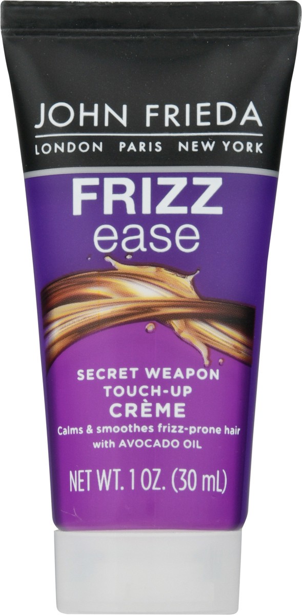 slide 3 of 9, John Frieda Anti Frizz, Frizz Ease Secret Weapon Touch Up Hair Cream, Anti-Frizz Styling Cream, Helps to Calm and Smooth Frizz-prone Hair, 1 Oz, 1 oz