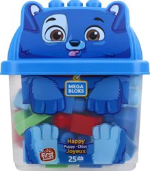 Mega Bloks 25 Pcs Happy Puppy Toy 1 ea