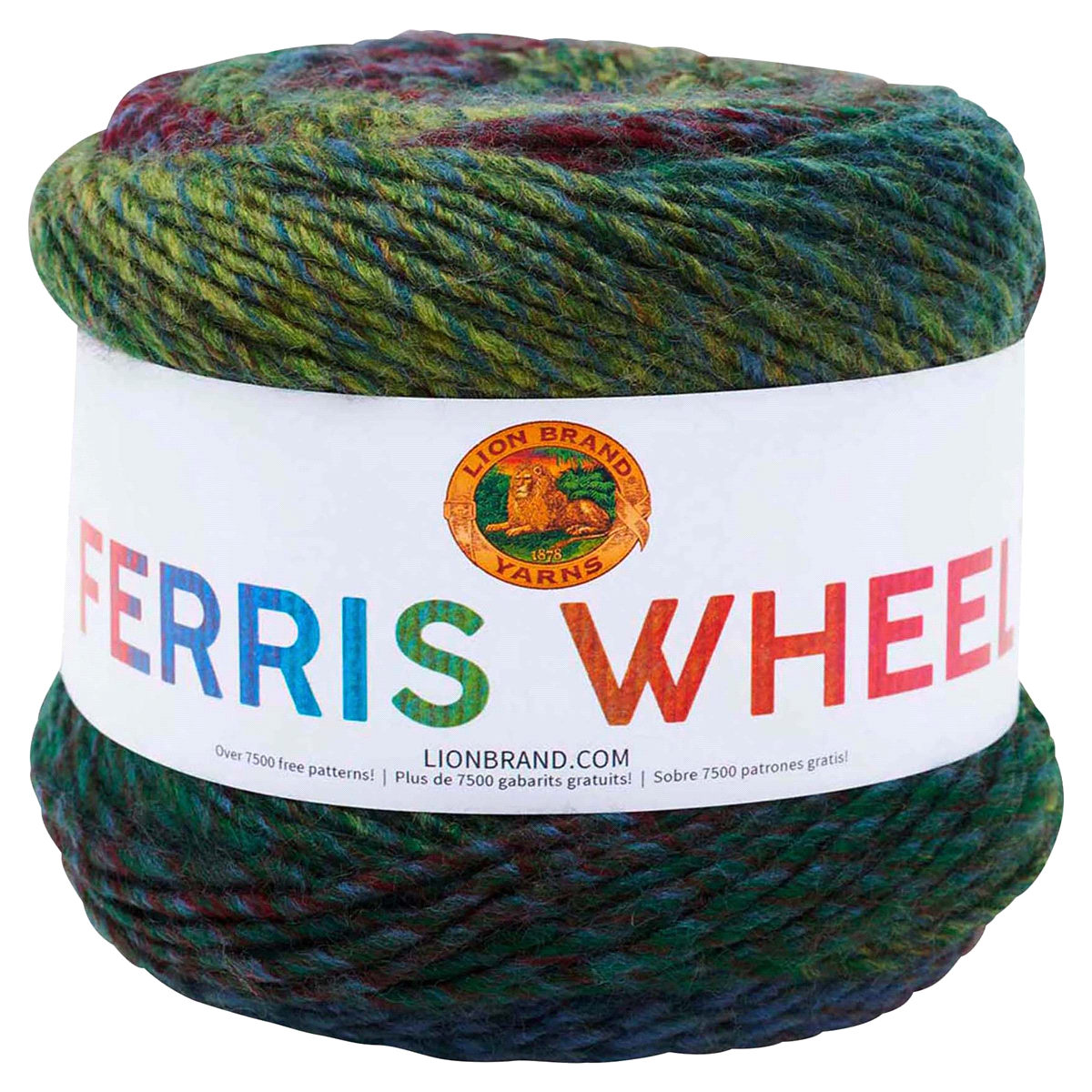 slide 1 of 5, Lion Brand Ferris Wheel Yarn - Imaginary Garden, 3 oz