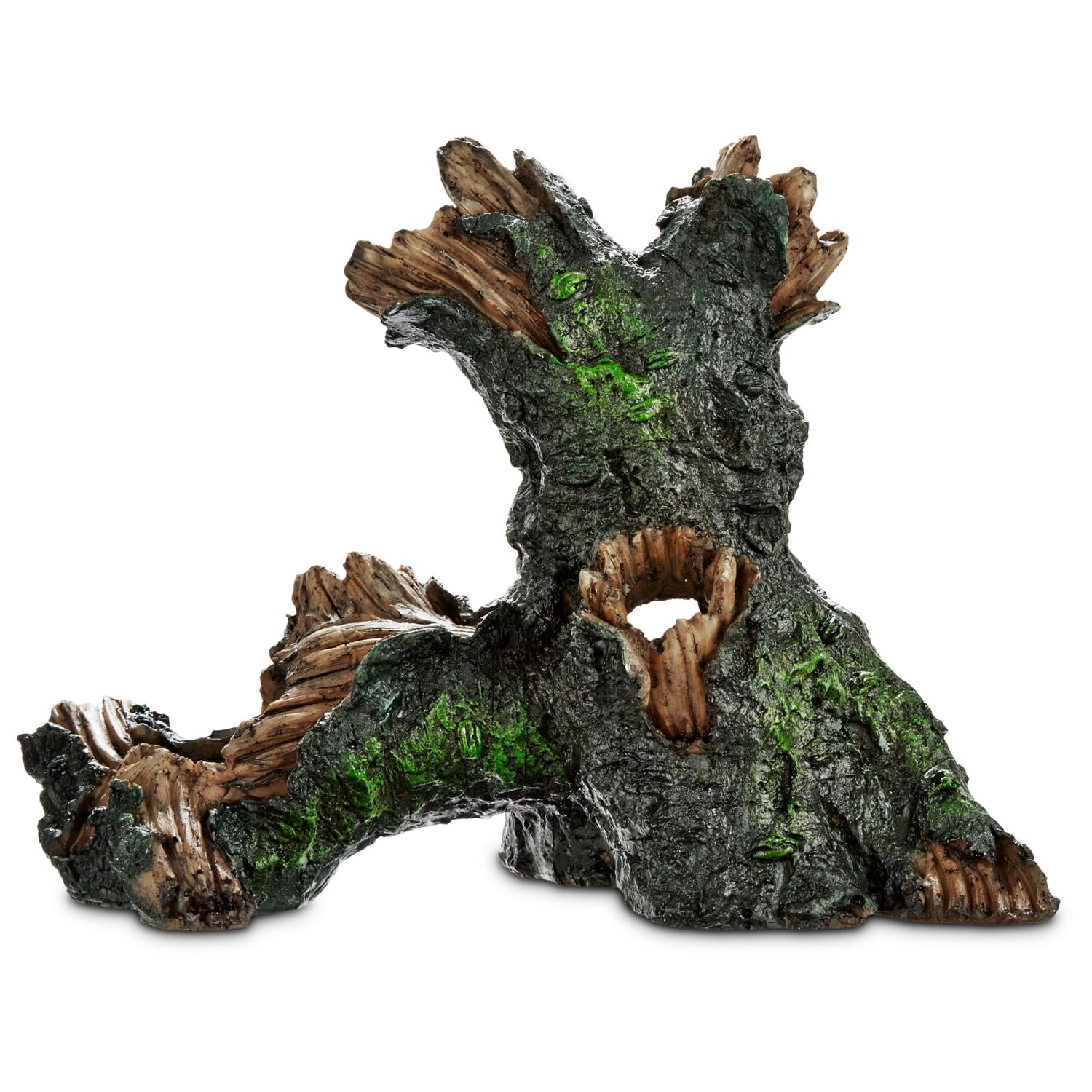 slide 1 of 1, Imagitarium Large Tree Log Aquatic Decor, LG