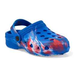 Sol Borne Kids' Coast Daisy Americana Injected EVA Clogs, Blue, Size 1