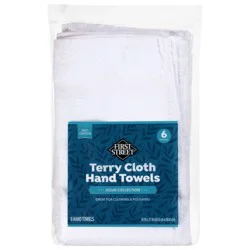 First Street White Hand Towels