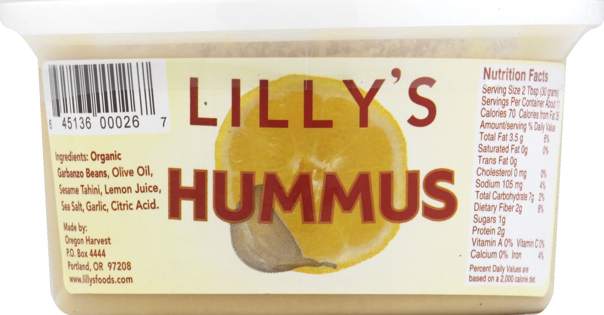 slide 3 of 3, Lilly's Hummus 12 oz, 12 oz