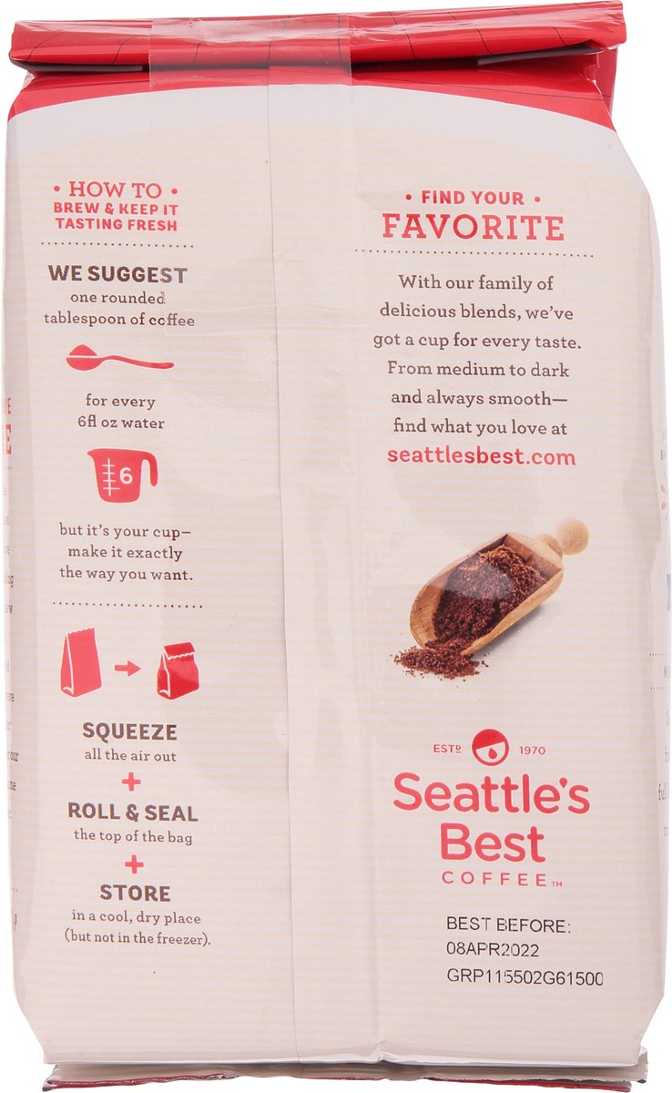 slide 6 of 12, Seattle's Best Coffee Medium Roast Ground 100% Arabica House Blend Coffee 12 oz, 12 oz