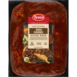 Tyson Birria Seasoned Diced Beef Boneless Ready to Cook