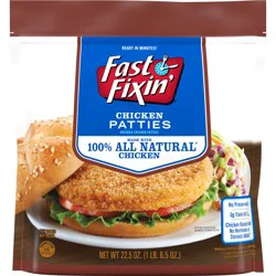 Fast Fixin' Chicken Breast Patties, 22.5 oz (Frozen)