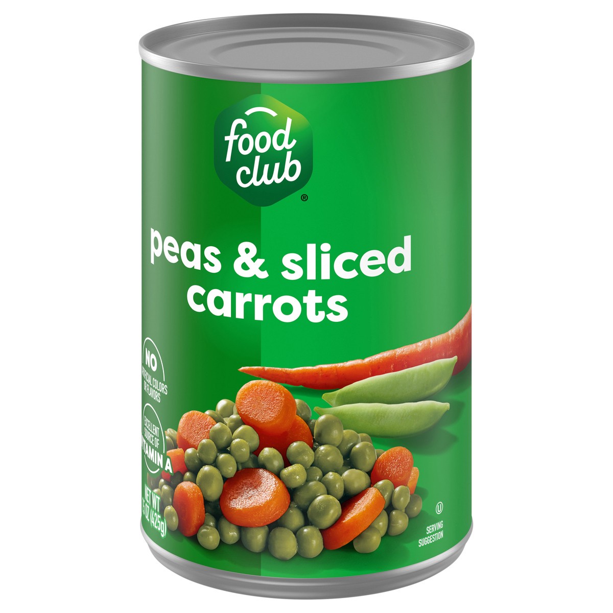 slide 3 of 3, Food Club Peas & Sliced Carrots 15 oz, 15 oz