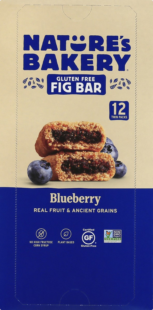 slide 3 of 13, Nature's Bakery Gluten Free Twin Packs Blueberry Fig Bar 12 ea, 12 ct