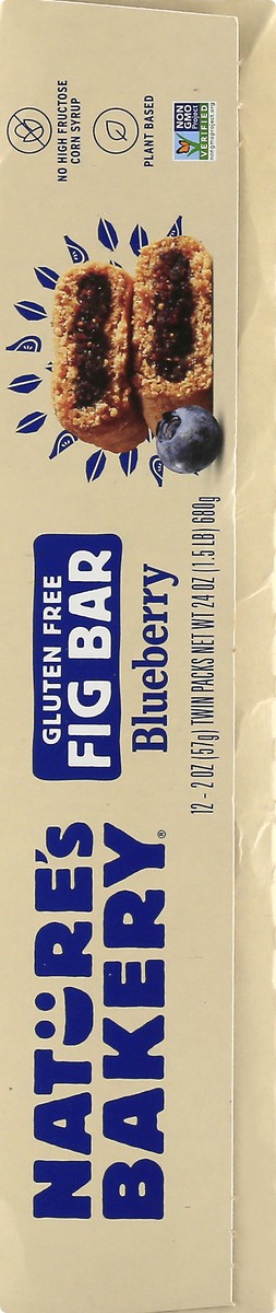 slide 10 of 13, Nature's Bakery Gluten Free Twin Packs Blueberry Fig Bar 12 ea, 12 ct