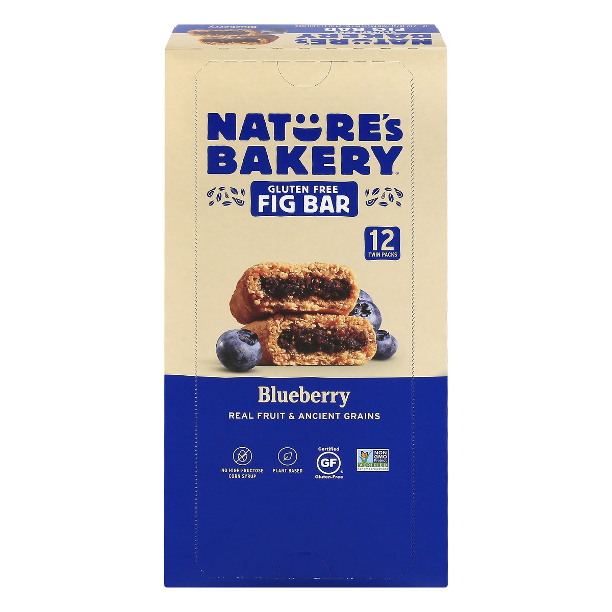 slide 1 of 13, Nature's Bakery Gluten Free Twin Packs Blueberry Fig Bar 12 ea, 12 ct