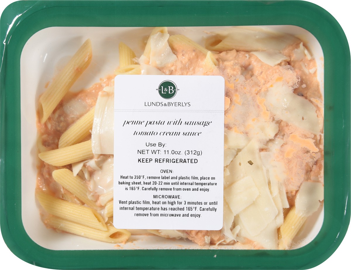 slide 7 of 9, Lunds & Byerlys Penne Pasta with Sausage Tomato Cream Sauce 11.0 oz, 11 oz