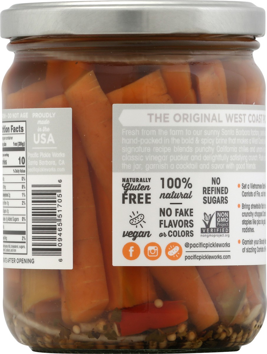 slide 7 of 7, Pacific Pickle Works Pickled Carrot Carriots Of Fire - 16 fl oz, 16 fl oz