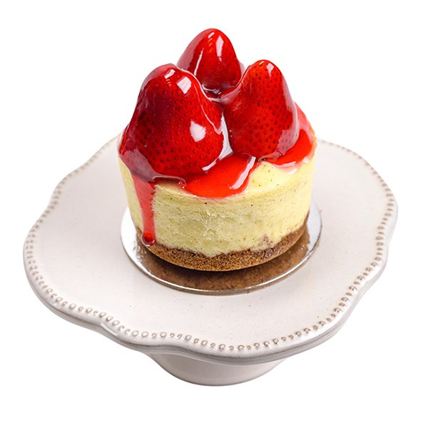 slide 1 of 1, L&B Fresh Strawberry Cheesecake 3-Inch, 7 oz