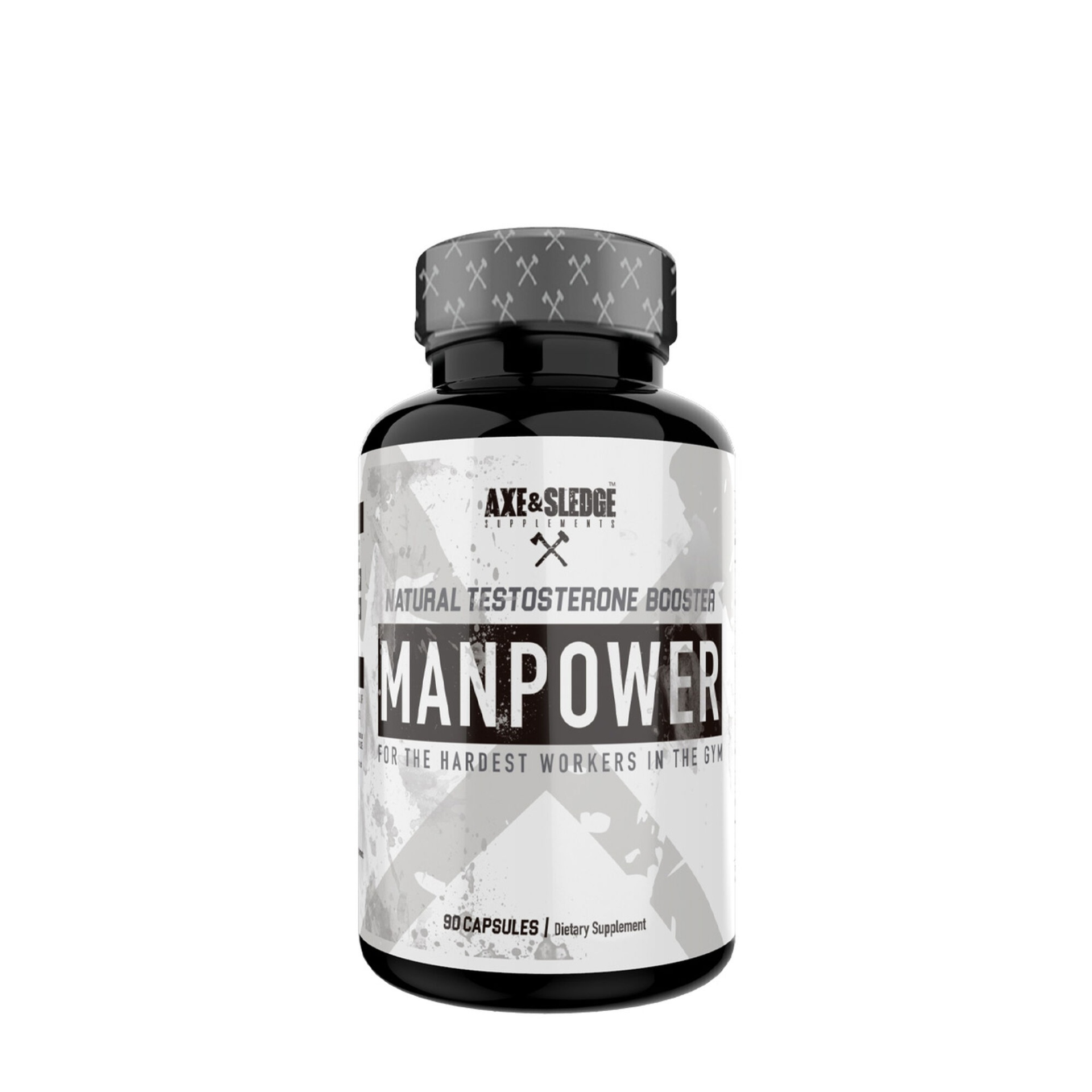 slide 1 of 1, AXE & Sledge Supplements MANPOWER - Natural Testosterone Booster, 90 ct