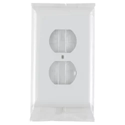 GE 2-Outlet Oversized Wallplate - White