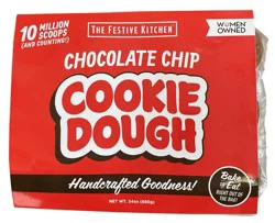 Festive Kitchen Chocolate Chip Cookie Dough Balls - 24 oz