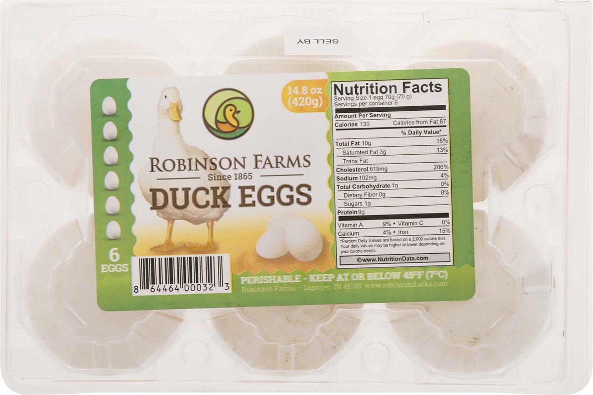 slide 9 of 10, Robinson Farms Duck Eggs 6 ea, 6 ct