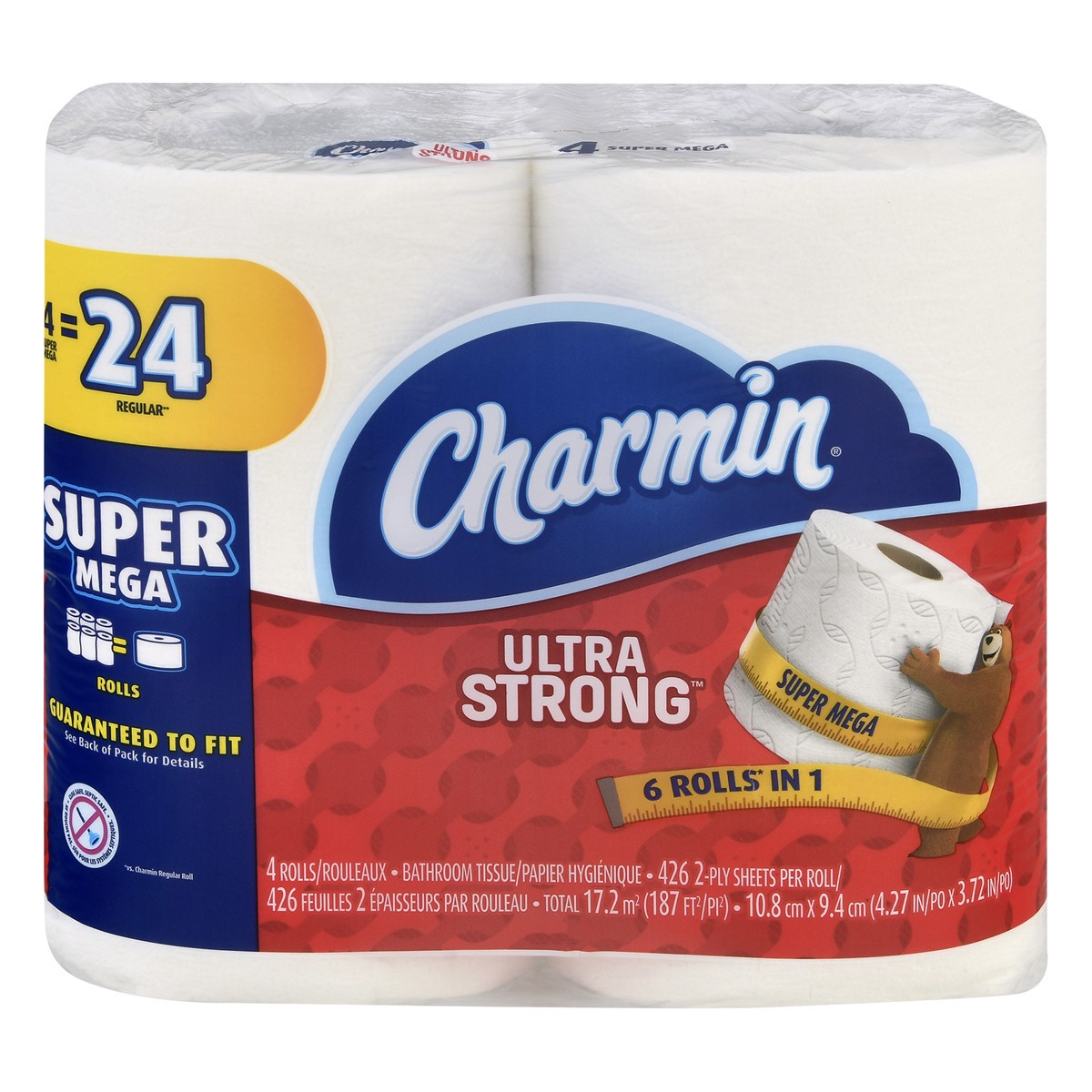 slide 2 of 4, Charmin Ultra Strong Toilet Paper, 4 ct