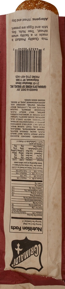 slide 2 of 5, Grimaldi Bread 8 oz, 8 oz