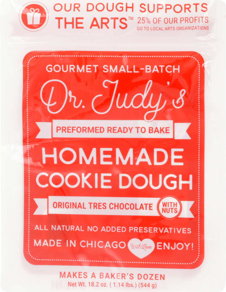 slide 1 of 1, Dr. Judy's Dr Judys Tres Chochole With Nuts Ready To Bake Cookie Dough, 18.2 oz