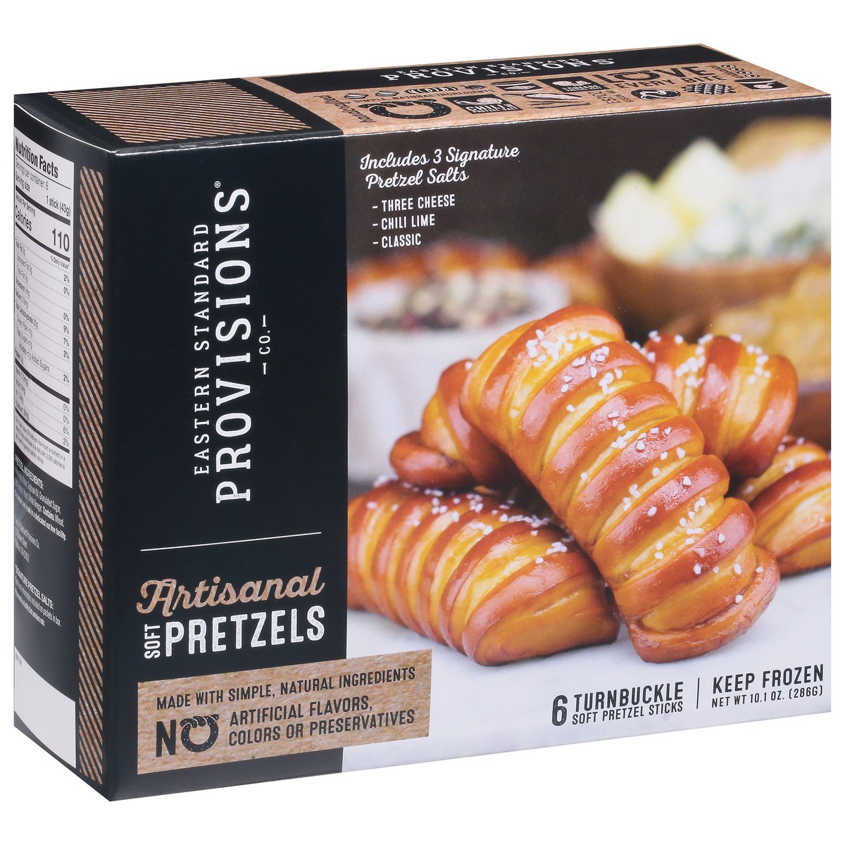 slide 3 of 13, Eastern Standard Provisions Soft Pretzel Sticks, 1 ct