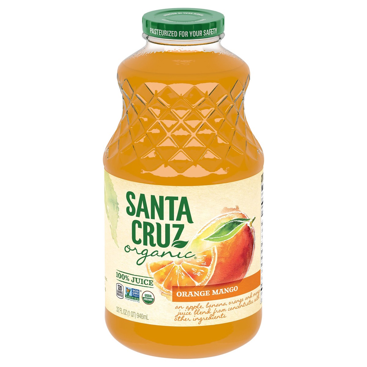 slide 1 of 5, Santa Cruz Organic 32 Fluid Ounce Organic Orange Mango - 32 fl oz, 32 fl oz