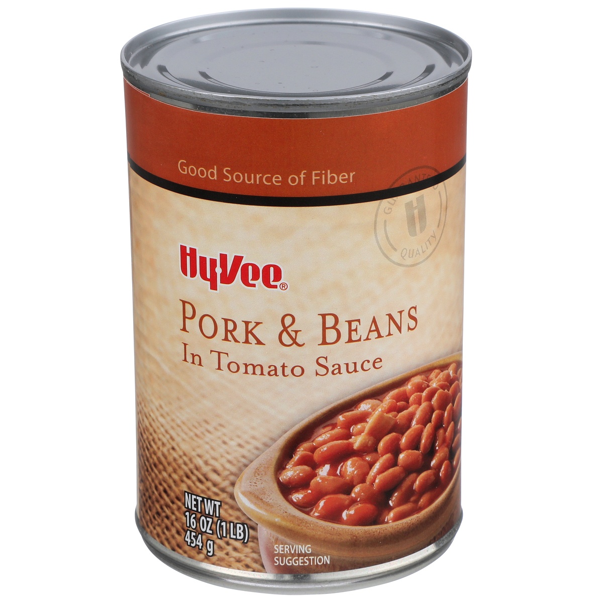 slide 1 of 1, Hy-vee Pork & Beans In Tomato Sauce, 16 oz