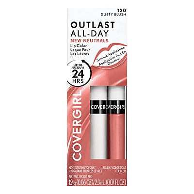 slide 1 of 1, Covergirl Outlast All Day Lip Color Dusty Blush, 0.06 oz