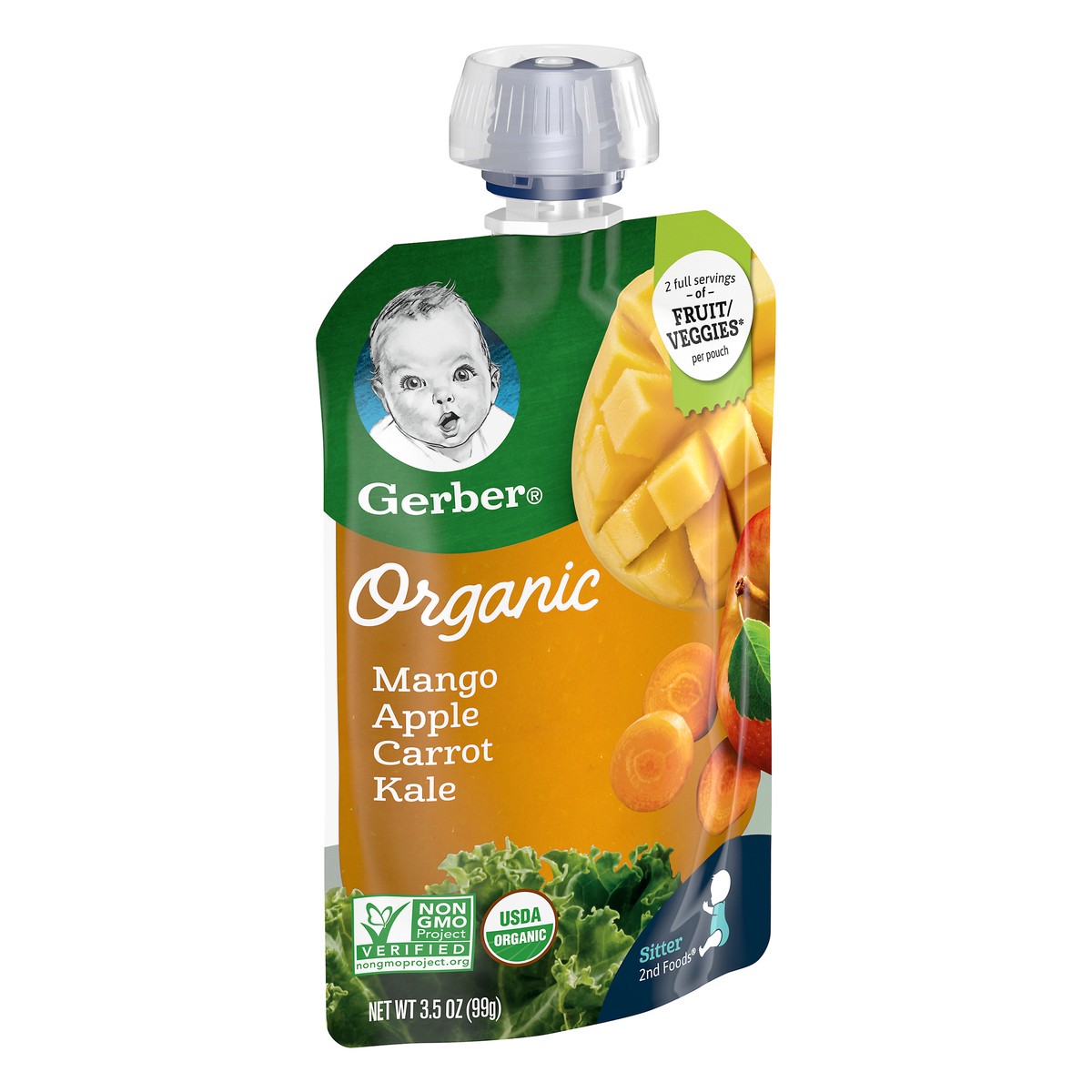 slide 9 of 13, Gerber Organic Mangoes, 3.5 oz