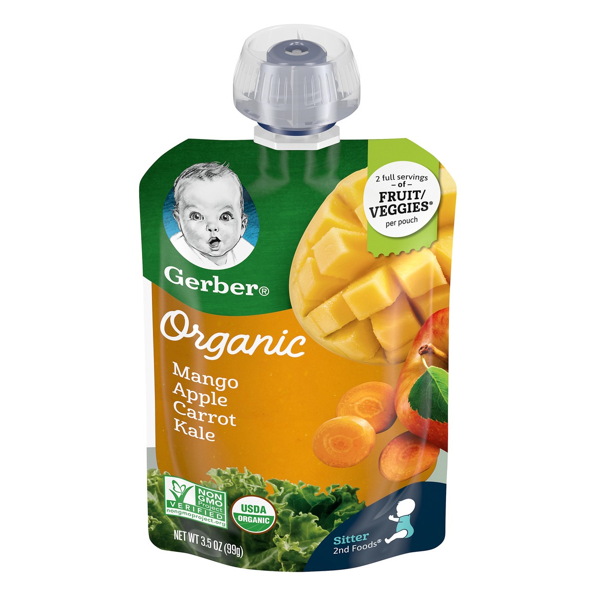 slide 2 of 13, Gerber Organic Mangoes, 3.5 oz